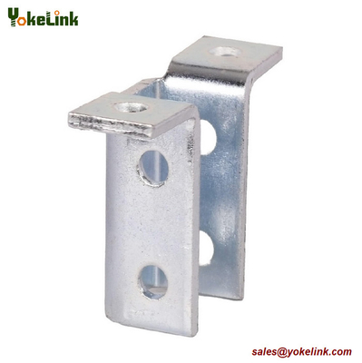Electrogalvanized Wing Shape 90 Degree Connector Bracket For Solar Strut Channel Section