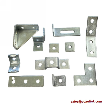 Electrogalvanized Wing Shape 90 Degree Connector Bracket For Solar Strut Channel Section