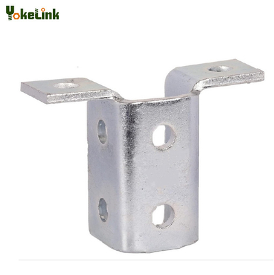 Electrogalvanized Wing Shape 90 Degree Connector Bracket For Solar Strut Channel Section
