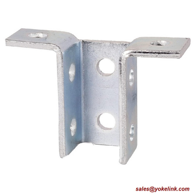 Electrogalvanized Wing Shape 90 Degree Connector Bracket For Solar Strut Channel Section