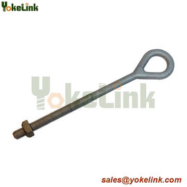 High tensile Galvanized long CSA Oval Eye bolt For electrical fastener