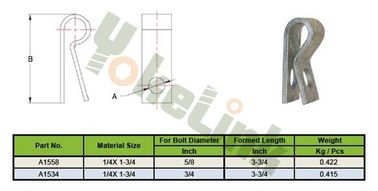 Fastener 5/8", 3/4"  carbon steel spring clip washer /R washer /lock washer