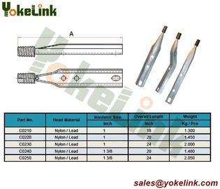 1-3/8" High quality Pole Top Pin/Channel Insulator Pin/Forged Spindle