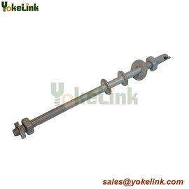 Hot dip galvanized spool bolt /upset bolt for poleline hardware