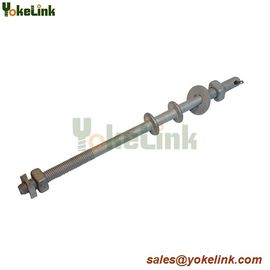 High quality HDG Double Upset spool bolt 5/8 x 18'' for Poleline hardware