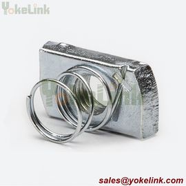 Zinc Yellow M12 Strut Channel Nut with short spring For Strut Accessories