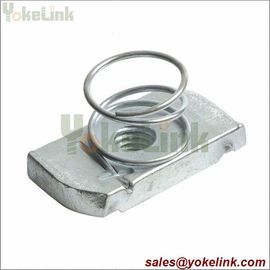 Zinc Yellow M12 Strut Channel Nut with short spring For Strut Accessories