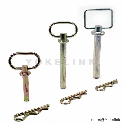 1/2" Forged Steel With Swivel Handle Hitch Pins With Chain for Trailer Truck Construction Machinery