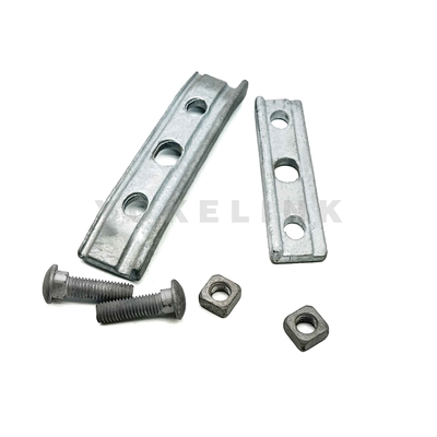 2.5"x 1.68"Drop Forged Three Bolt Cable Suspension Clamp With 5/8" Bolt for Poleline Hardware