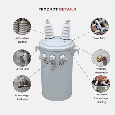 25kVA 37.5kVA Single Phase Oil-Immersed Power Transformer For Industrial Electricity