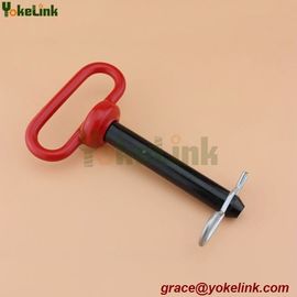 Alloy steel Plastic coated hitch pin red head 1"X7.5" for linkage