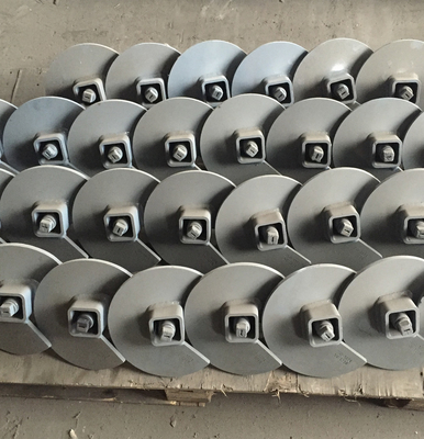 Round Shaft Helical Screw Pile Galvanized ASTM A153 Standard Helical Pile Anchor For Solar Energy Related Parts