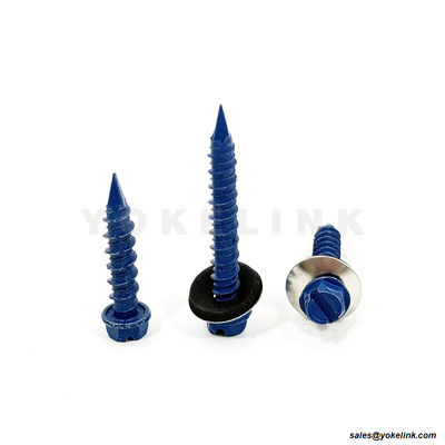 1/4'' Flat Head High Low Thread Concrete Screw Anchor