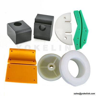 Custom-machined UHMW PE Slide Blocks Guide Rail Polyethylene Plastic Bearing Sliders