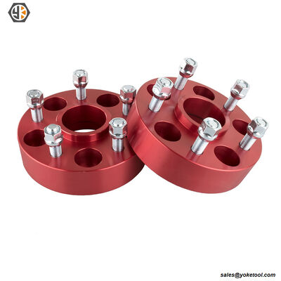CNC Machined Aluminum 6061 Car Wheel Spacer with 5 Lug 5X4.5'' With M12X1.5 Studs