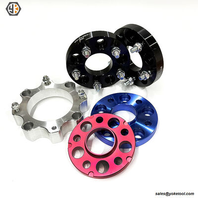 CNC Machined Aluminum 6061 Car Wheel Spacer with 5 Lug 5X4.5'' With M12X1.5 Studs