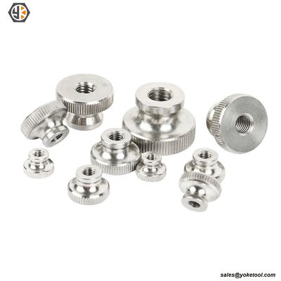 DIN 464 Stainless Steel M5 X 16mm Knurled High Thumb Screws