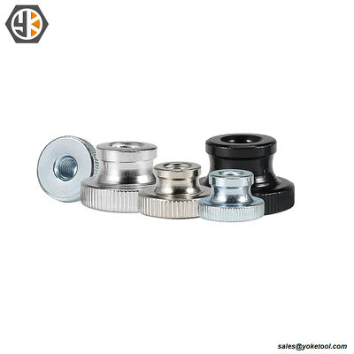 Black Steel and Stainless Steel Round Knobs Hand Nuts for 3D Printer Parts