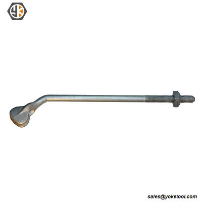 5/8in X 5ft Thimbl Eye Earth Anchor Rod with Expanding Plate Anchor 1/2'' 5/8'' 3/4''