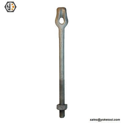 5/8in X 5ft Thimbl Eye Earth Anchor Rod with Expanding Plate Anchor 1/2'' 5/8'' 3/4''