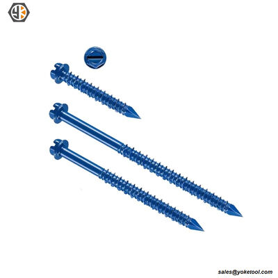 3/16'' Masonry Screw Blue coating Concrete Anchor Screws