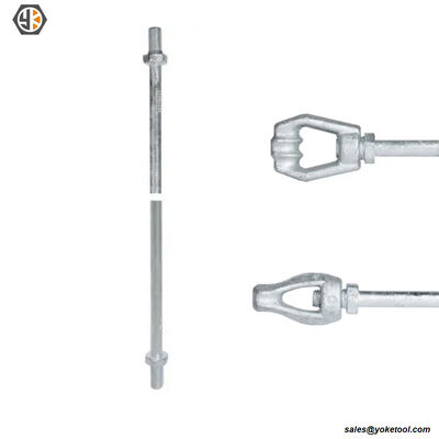 Extension Anchor Rod With Twin Triple Eye Nuts