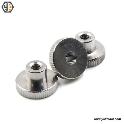 DIN466 M8 Knurled Thumb Nuts High Type Stainless Steel for Mechanical Parts