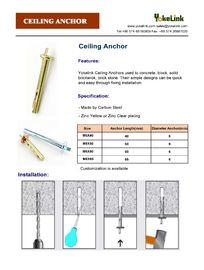 ceiling wedge anchor, Ceiling Anchor. wedge anchor,  safety nail anchor