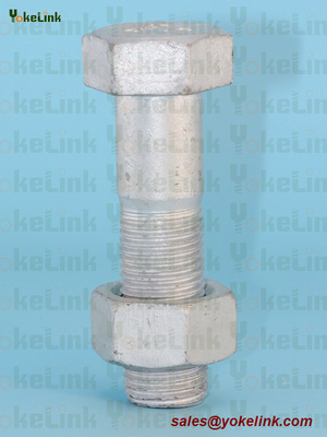 M16X2.0 ASTM F3125M Grade A325M Hot Dipped Galvanized Steel Structural Bolt w/A563 DH Nut & F436 Washer