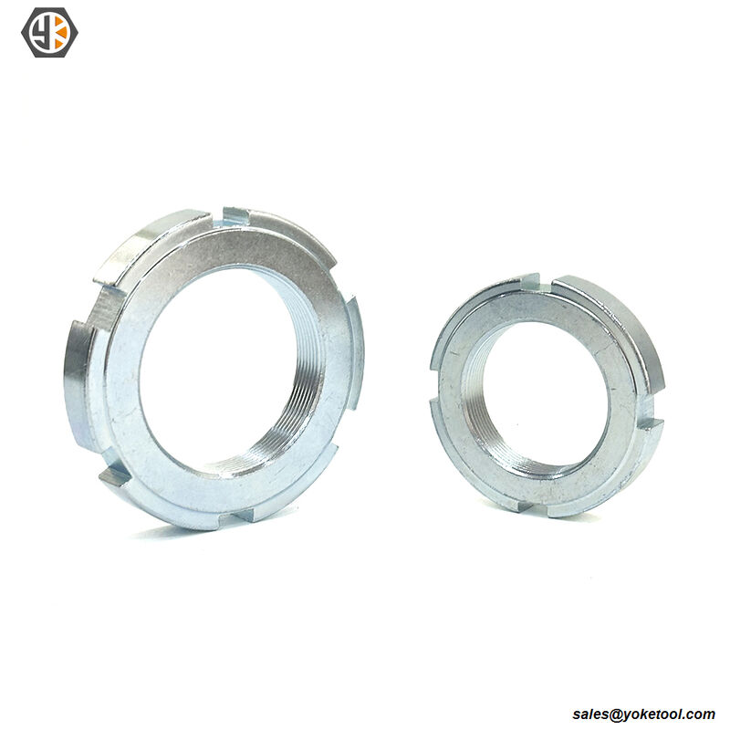 Zinc Plated Guk Type Lock Nut Slotted Radial Shaft Nylon Insterd Round Lock Nut