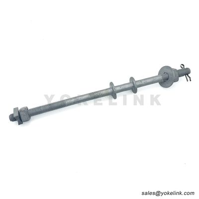 ANSI C135.31 Cerrojo de bobina invertida simple de 5/8' x 12' para el hardware Poleline