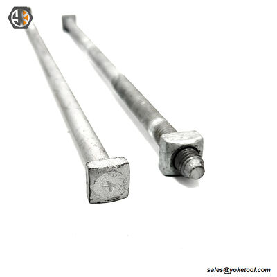 Pernos de máquina de cabeza cuadrada CSA 7/8'' X 18'' con tuerca para herrajes de postes